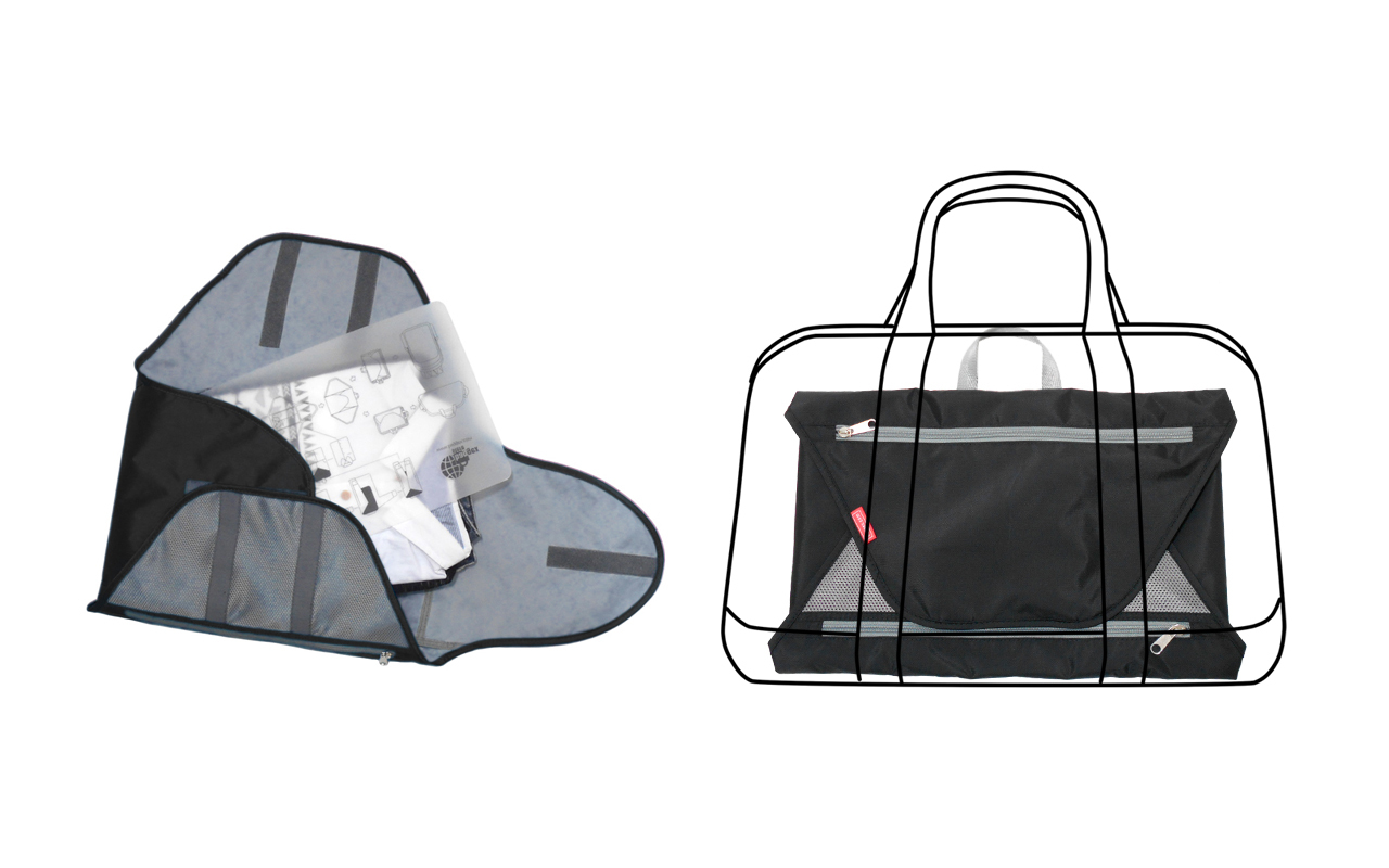 Travel Garment Folder Antiwrinkle Organizer Bag Trip P