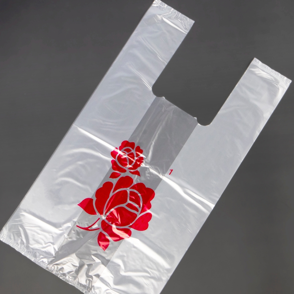 塑膠背心袋-白花 一斤 19號