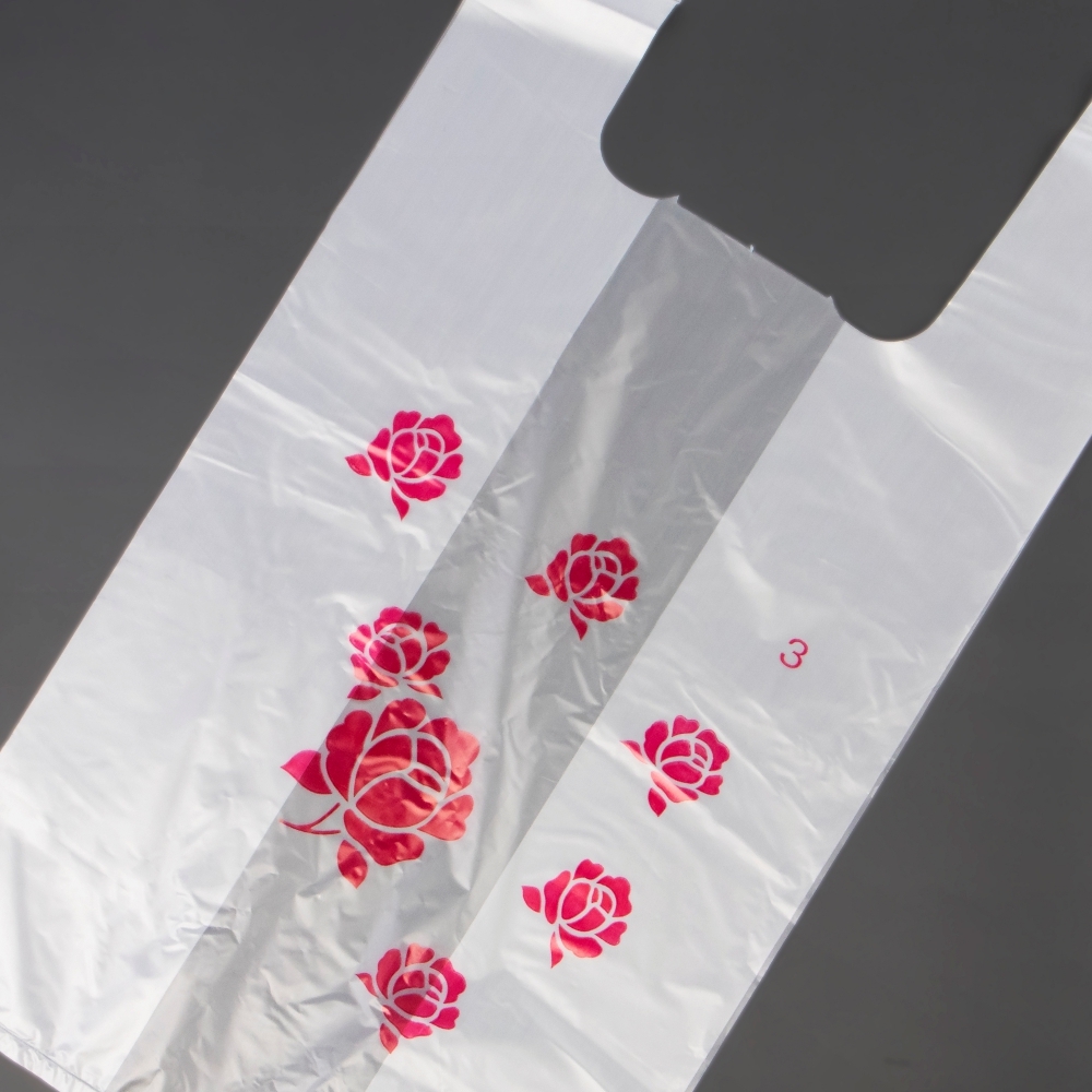 塑膠背心袋-白花 三斤 21號