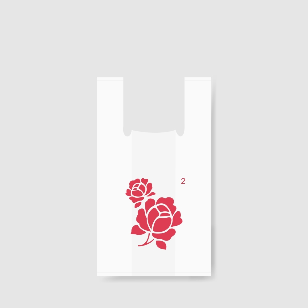 塑膠背心袋-白花 兩斤 20號