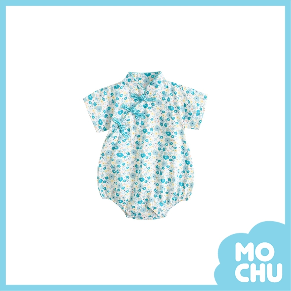 古典碎花旗袍包屁衣(三色)