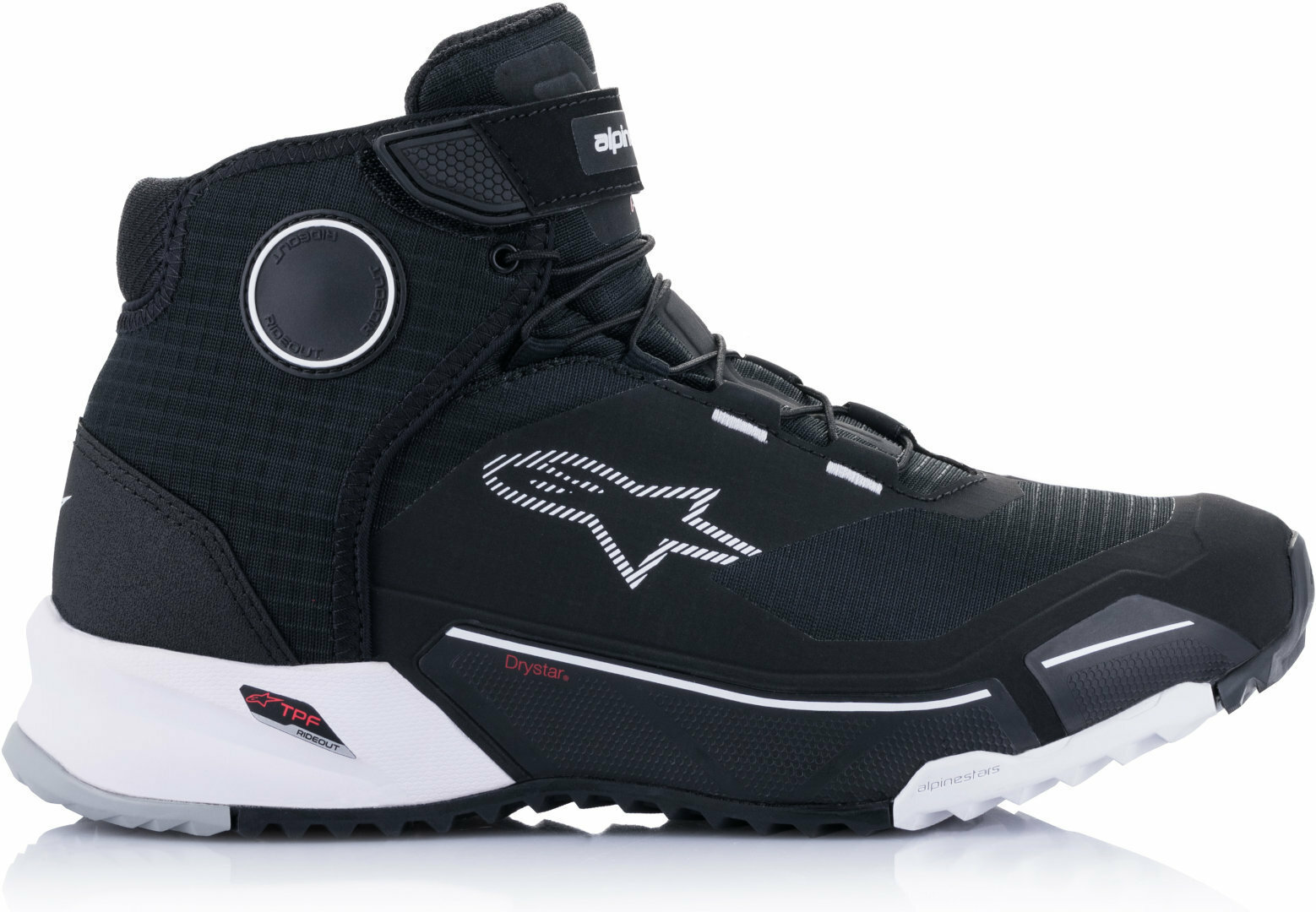 ALPINESTARS CR-X DRYSTAR RIDING SHOES BLACK/WHITE 黑白 休閒車靴 CRX