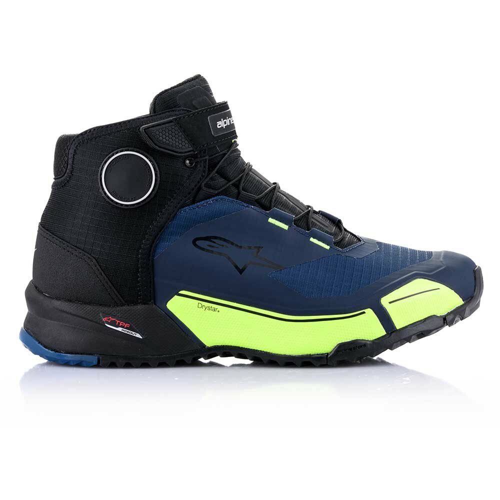 ALPINESTARS CR-X DRYSTAR BLACK/DARK BLUE/YELLOW FLUO 黑藍螢光黃 休閒車靴 CRX