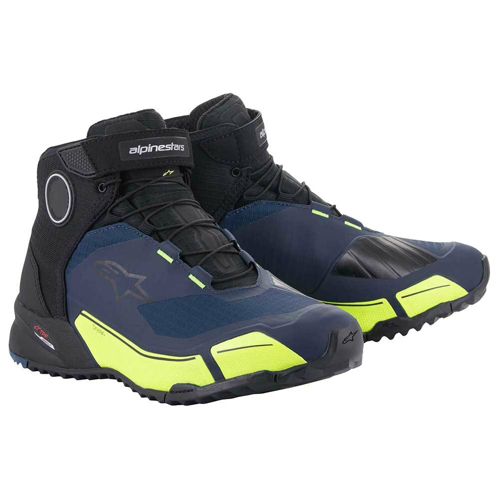 ALPINESTARS CR-X DRYSTAR BLACK/DARK BLUE/YELLOW FLUO 黑藍螢光黃 休閒車靴 CRX