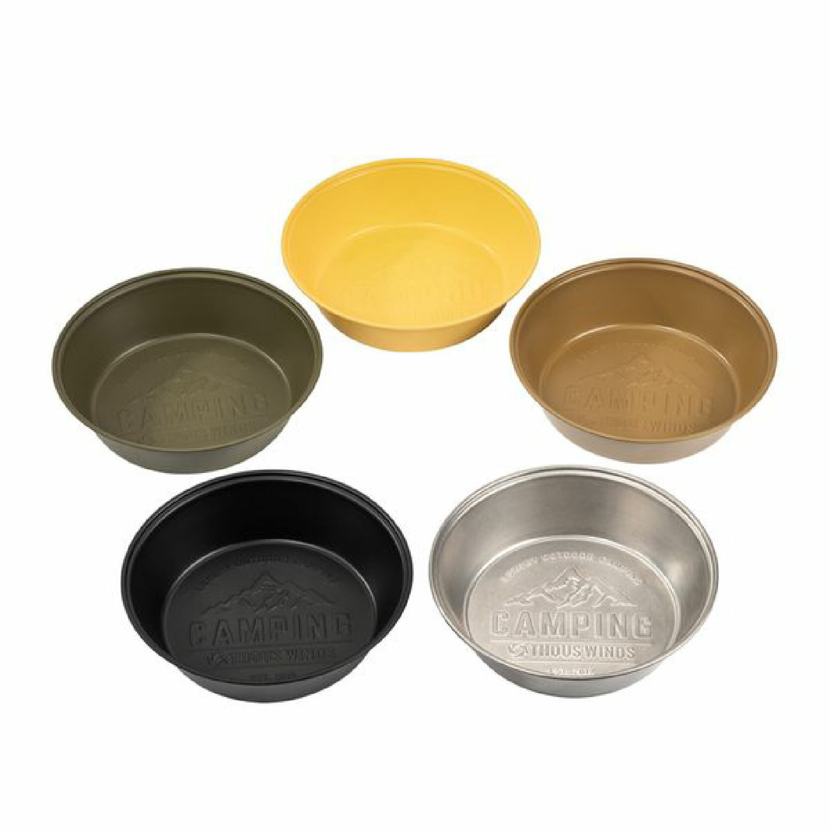 Thous Winds 304不鏽鋼復古深型餐盤