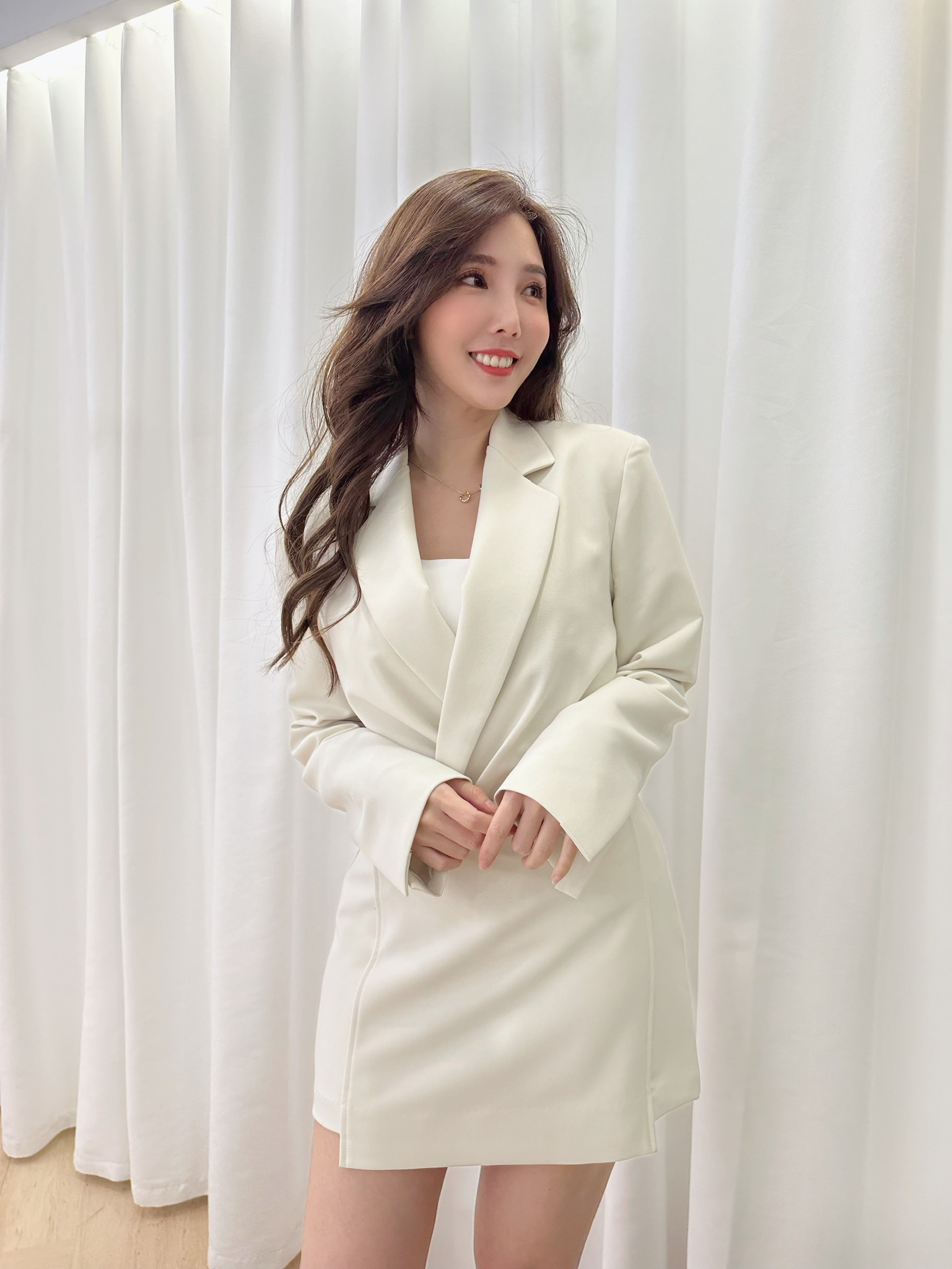 春漾質感短裙套裝