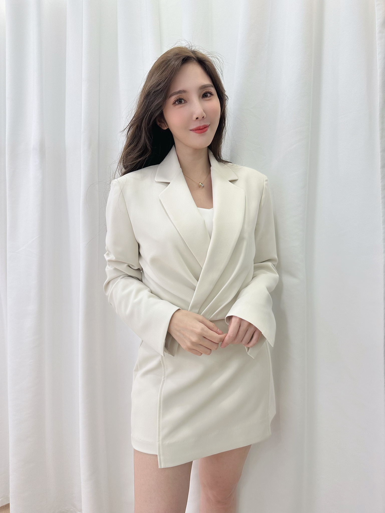 春漾質感短裙套裝