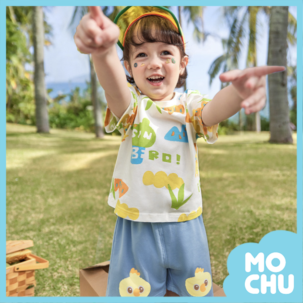 繽紛塗鴉短袖套裝