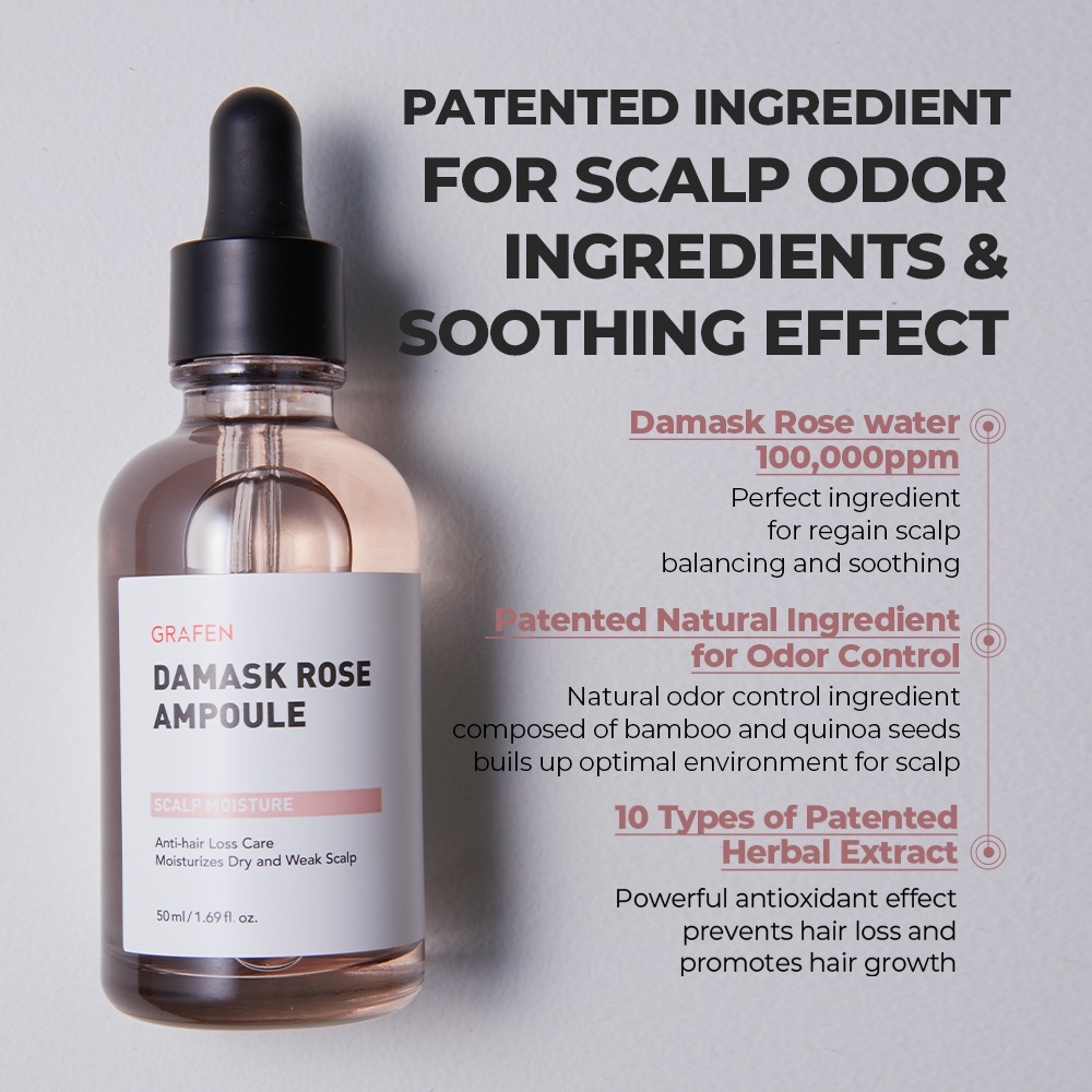 GRAFEN Damask Rose Scalp Moisture Ampoule 50ml
