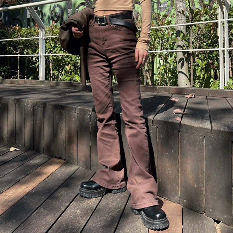 修身喇叭褲（in stock)