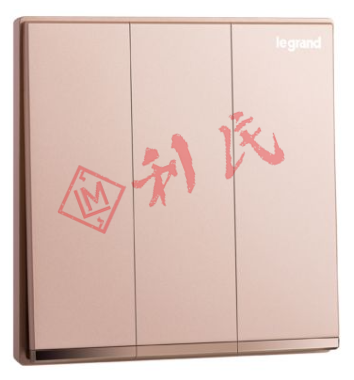 Legrand 羅格朗 Galion 16AX三位雙控開關掣 (白色/香檳金/深沙銀/玫瑰金/碳素黑/櫻花粉)