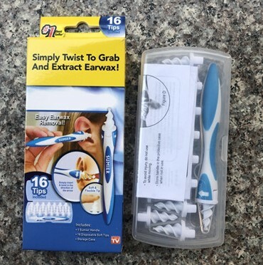 012 螺旋式吸耳屎神器 挖耳朵撩耳朵 耳器清潔器 螺旋形耳朵清潔棒旋轉挖耳 矽膠掏耳