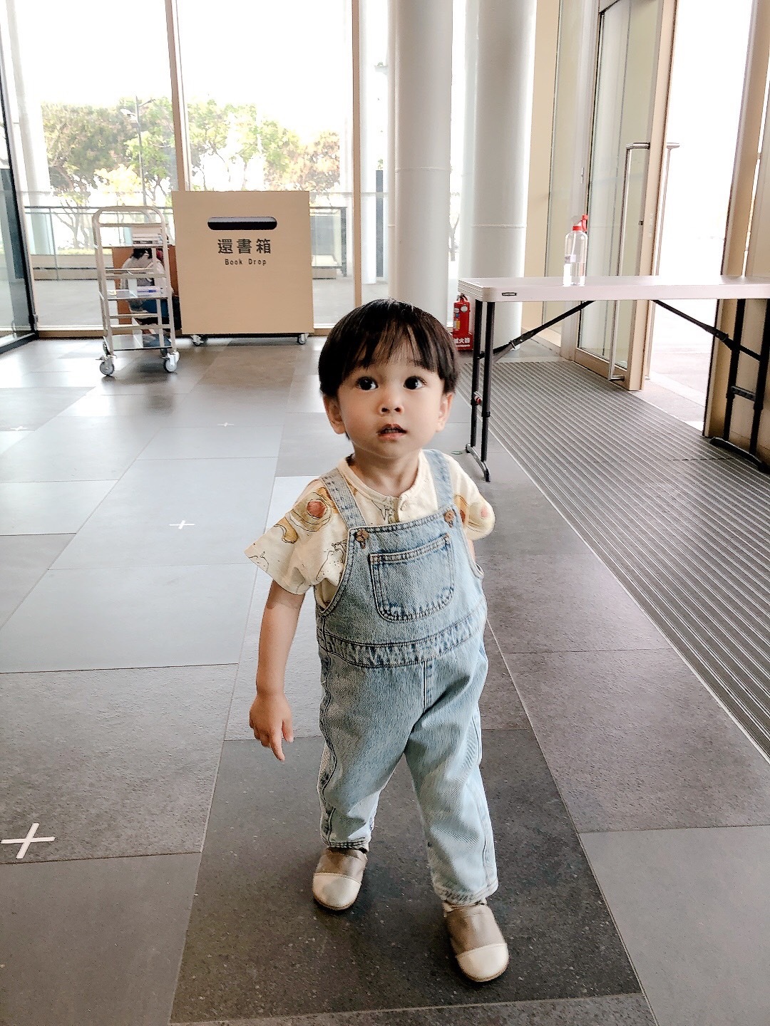 【口水款】葡萄牙Play Up 純棉牛仔吊帶長褲 - Denim