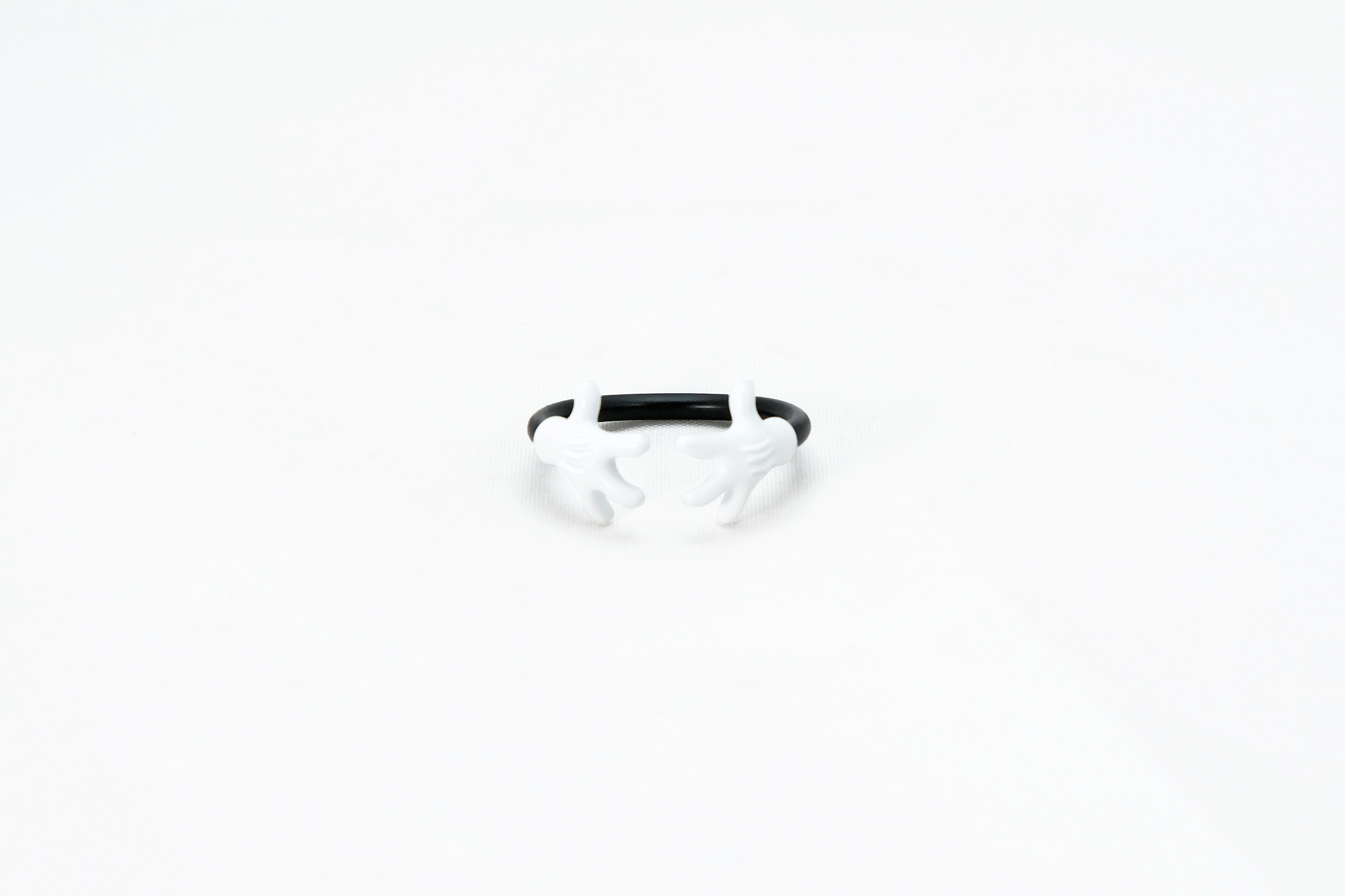 Mickey Hand Ring  - Black