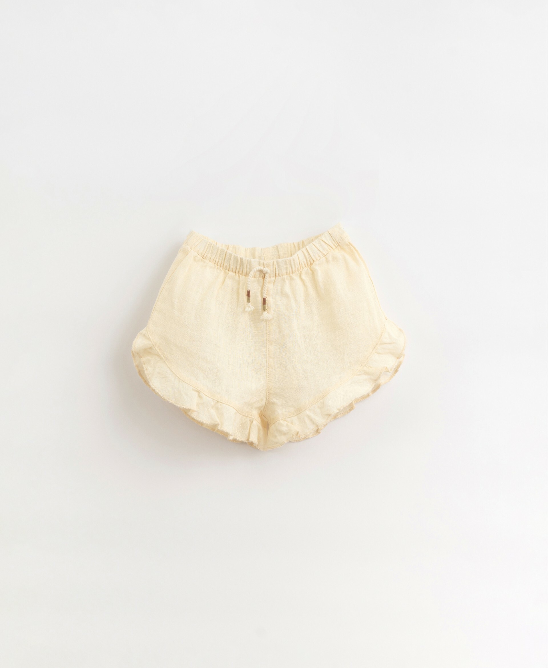 葡萄牙Play Up 亞麻荷葉邊短褲 - Karite