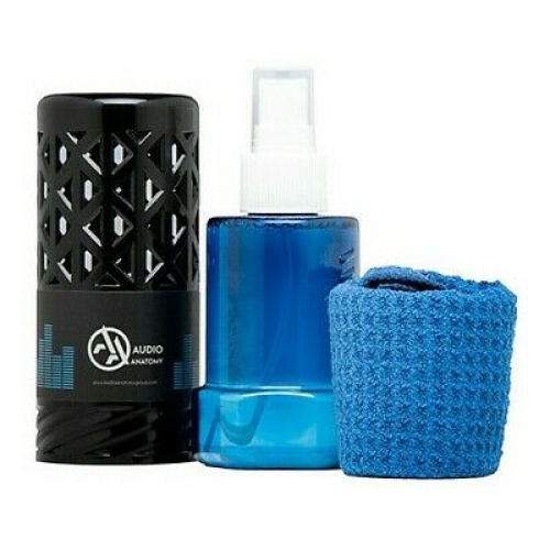 LP Vinyl Record Cleaning Set Alcohol Free, Audio Anatomy Anti-static Solution+Cloth