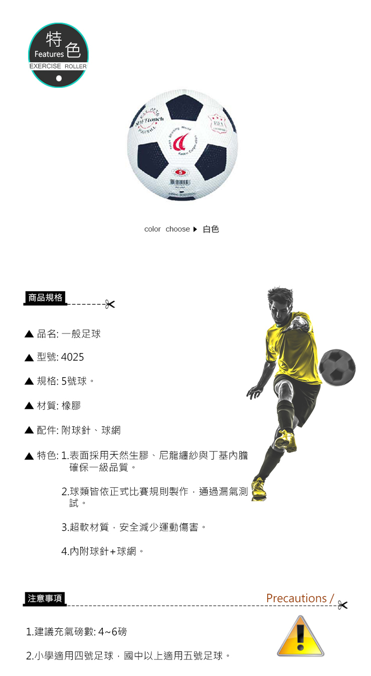 《 成功 SUCCESS 》 特波士 5號一般足球