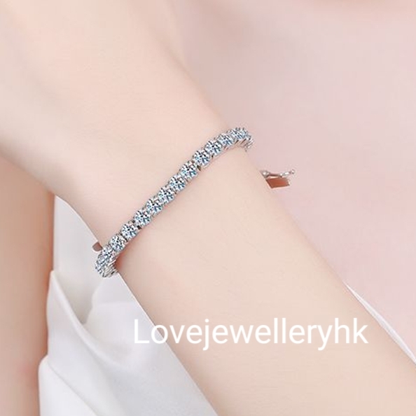 莫桑鑽網球鏈B5C011