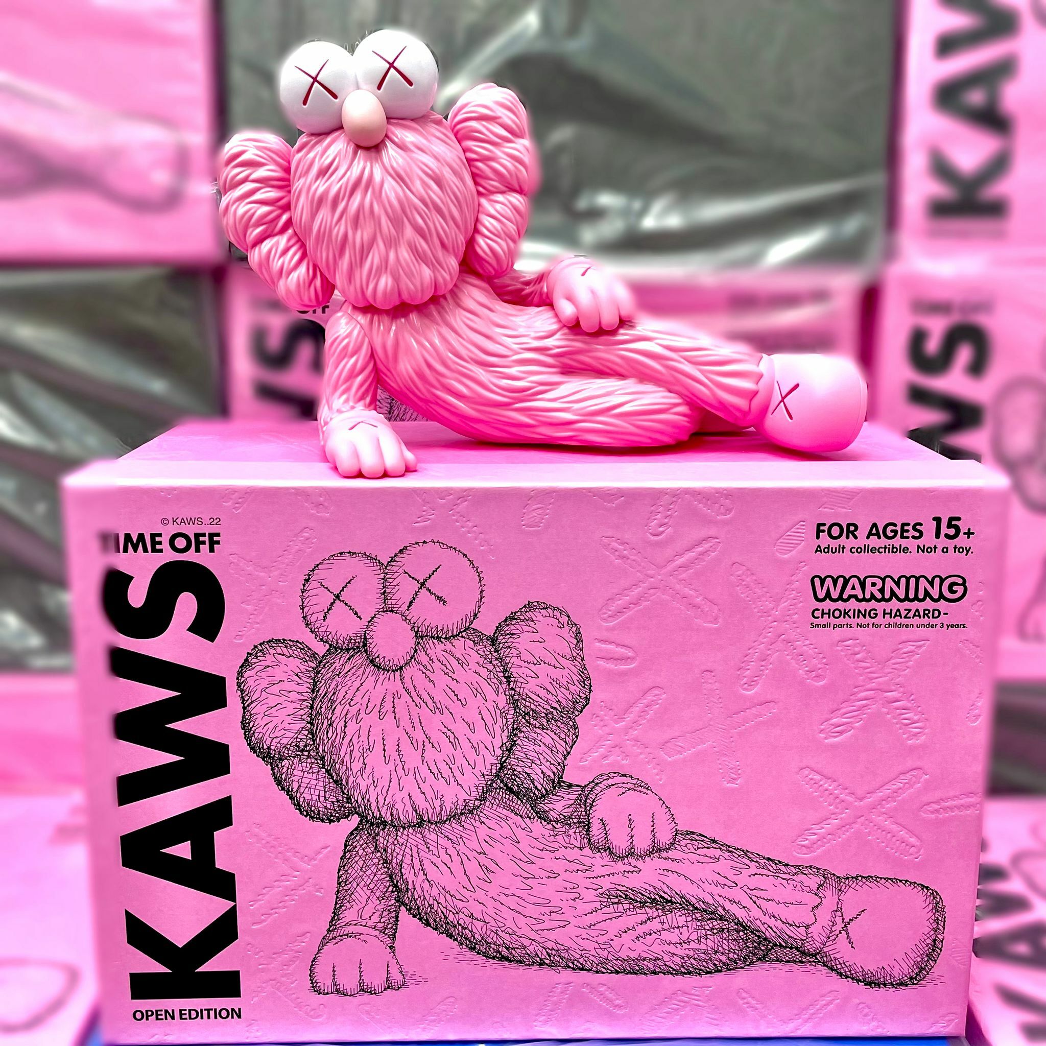 (open box) KAWS TIME OFF (PINK)