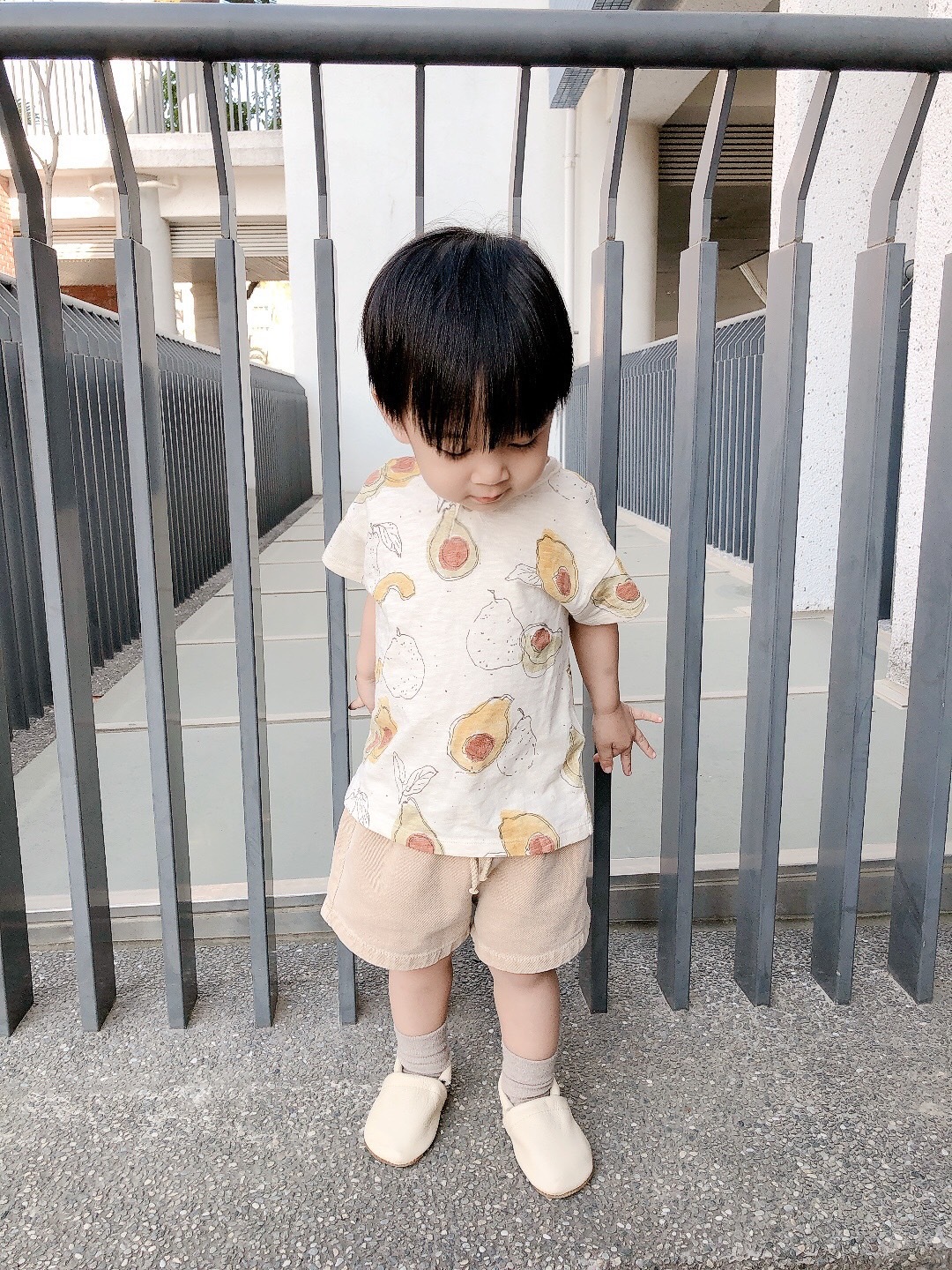 【口水款】葡萄牙Play Up 純棉染色丹寧短褲 - Skin