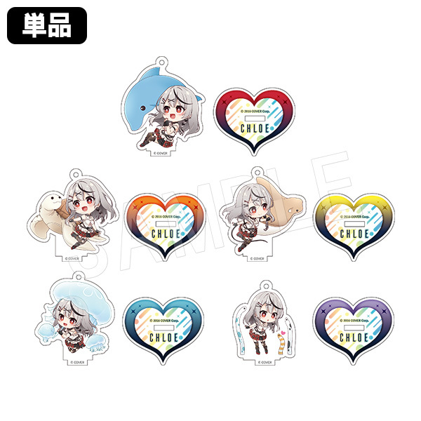 「官方代購」沙花叉とびしょ濡れ水族館 周邊 #2 迷利亞克力立牌