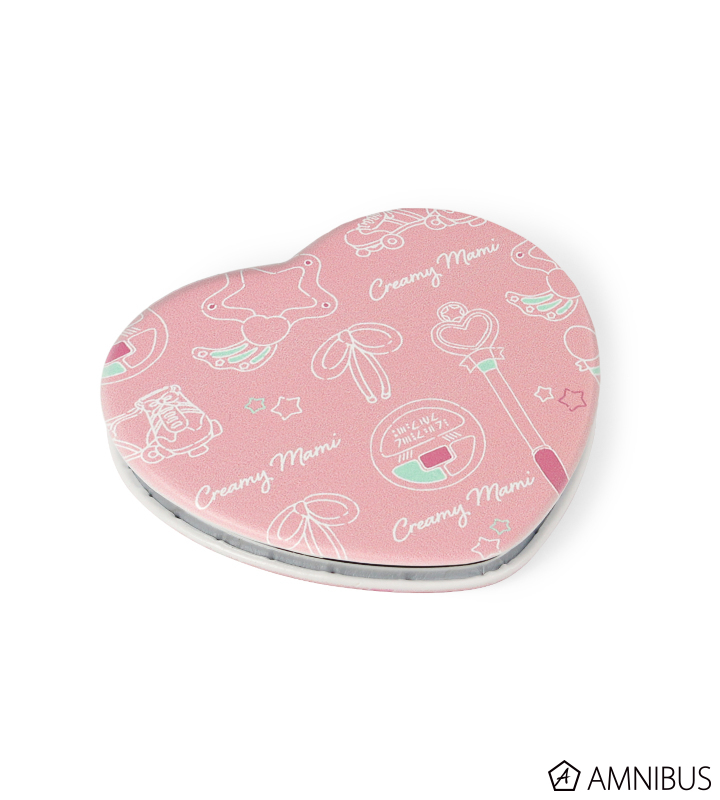 日本小忌廉心型摺鏡