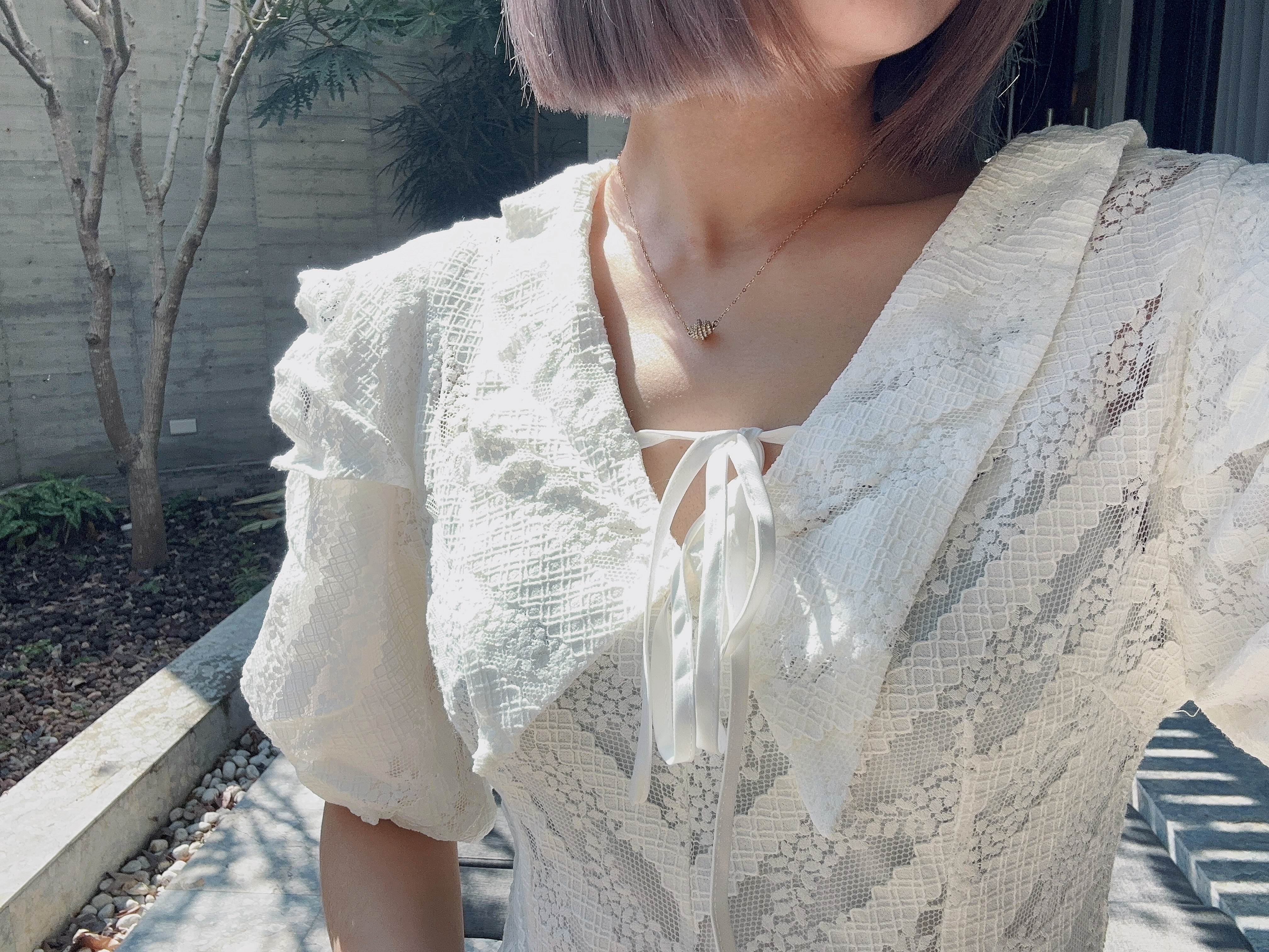 優雅翻領魚尾洋裝