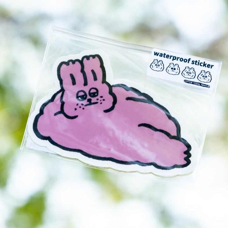 ericoco 小虎day｜防水貼紙｜兔lazy