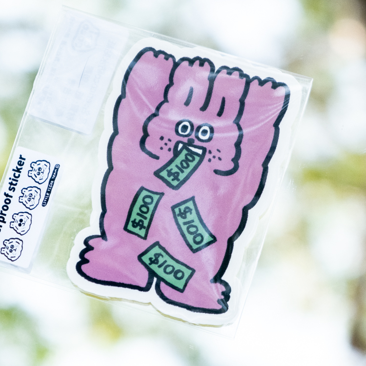 ericoco 小虎day｜防水貼紙｜兔鈔機aka錢兔出來