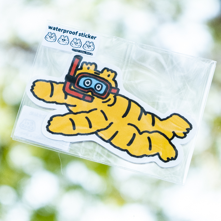 ericoco 小虎day｜防水貼紙｜潛水小虎