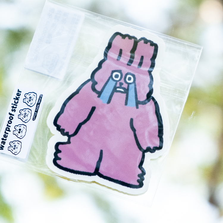 ericoco 小虎day｜防水貼紙｜兔兔哭