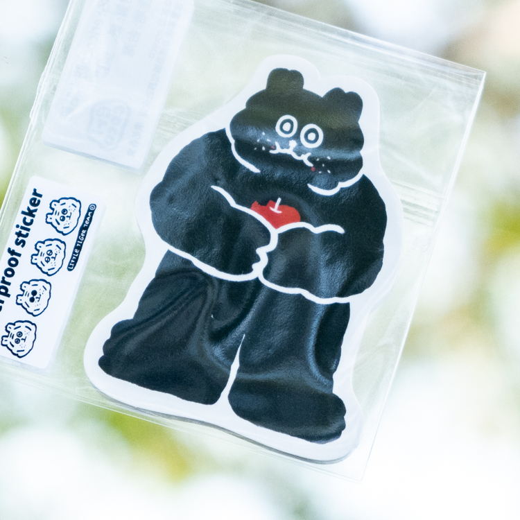 ericoco 小虎day｜防水貼紙｜小黑熊Juno