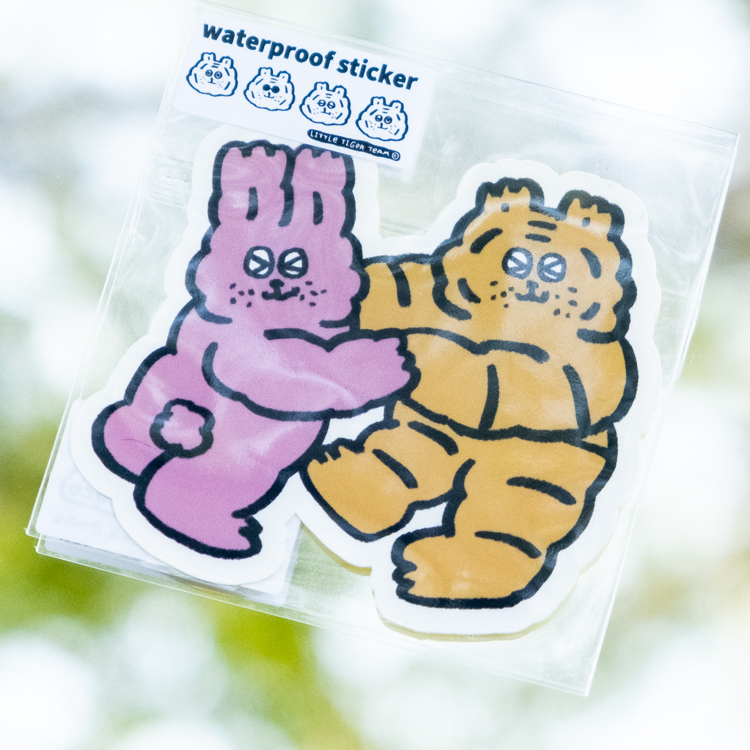 ericoco 小虎day｜防水貼紙｜兔兔小虎so happy