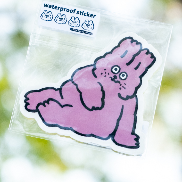ericoco 小虎day｜防水貼紙｜飽到兔
