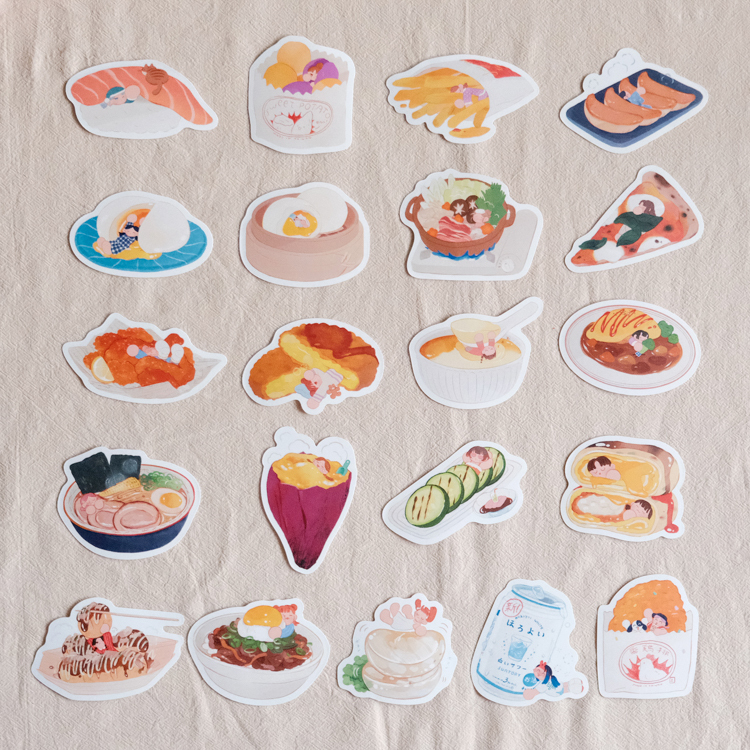 Hoi ホーイ｜絕版｜鐵盒貼紙組｜鹹食全圖鑑 21入