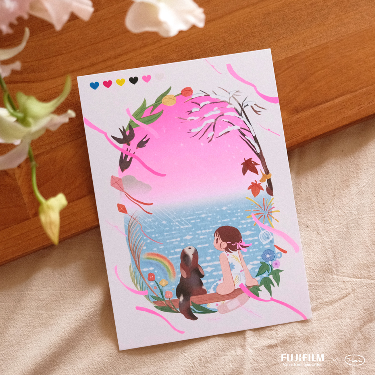 Hoi ホーイ｜絕版｜特殊色 A5 卡片｜名為愛的風景