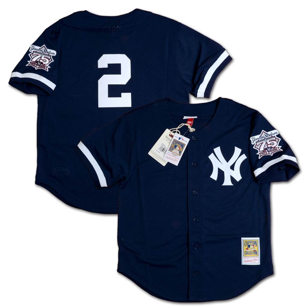 Mitchell & Ness 紐約洋基隊 Derek Jeter 1998 打擊練習衫 球衣