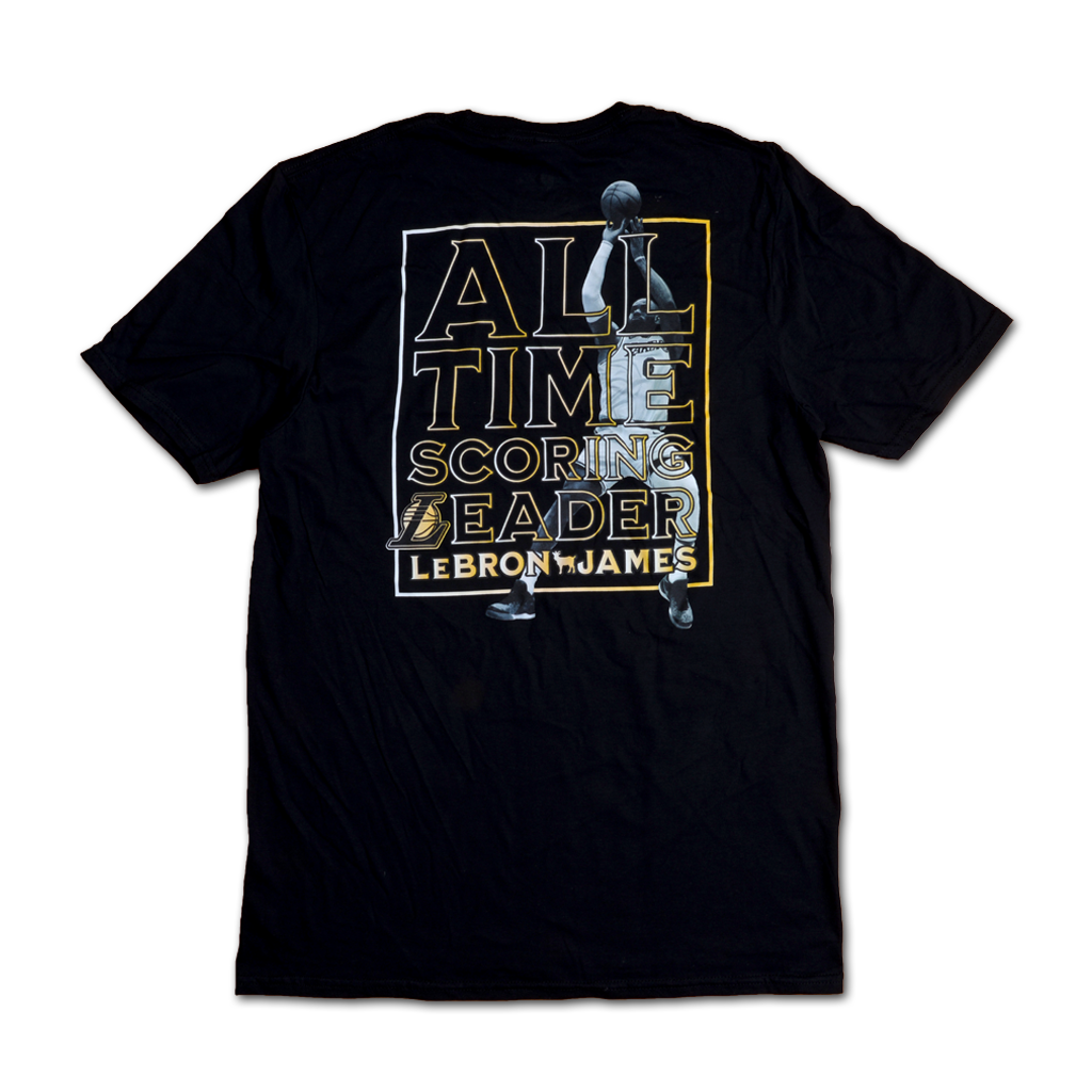 Fanatics 洛杉磯湖人隊 LeBron James NBA 歷史得分王紀錄 T-Shirt