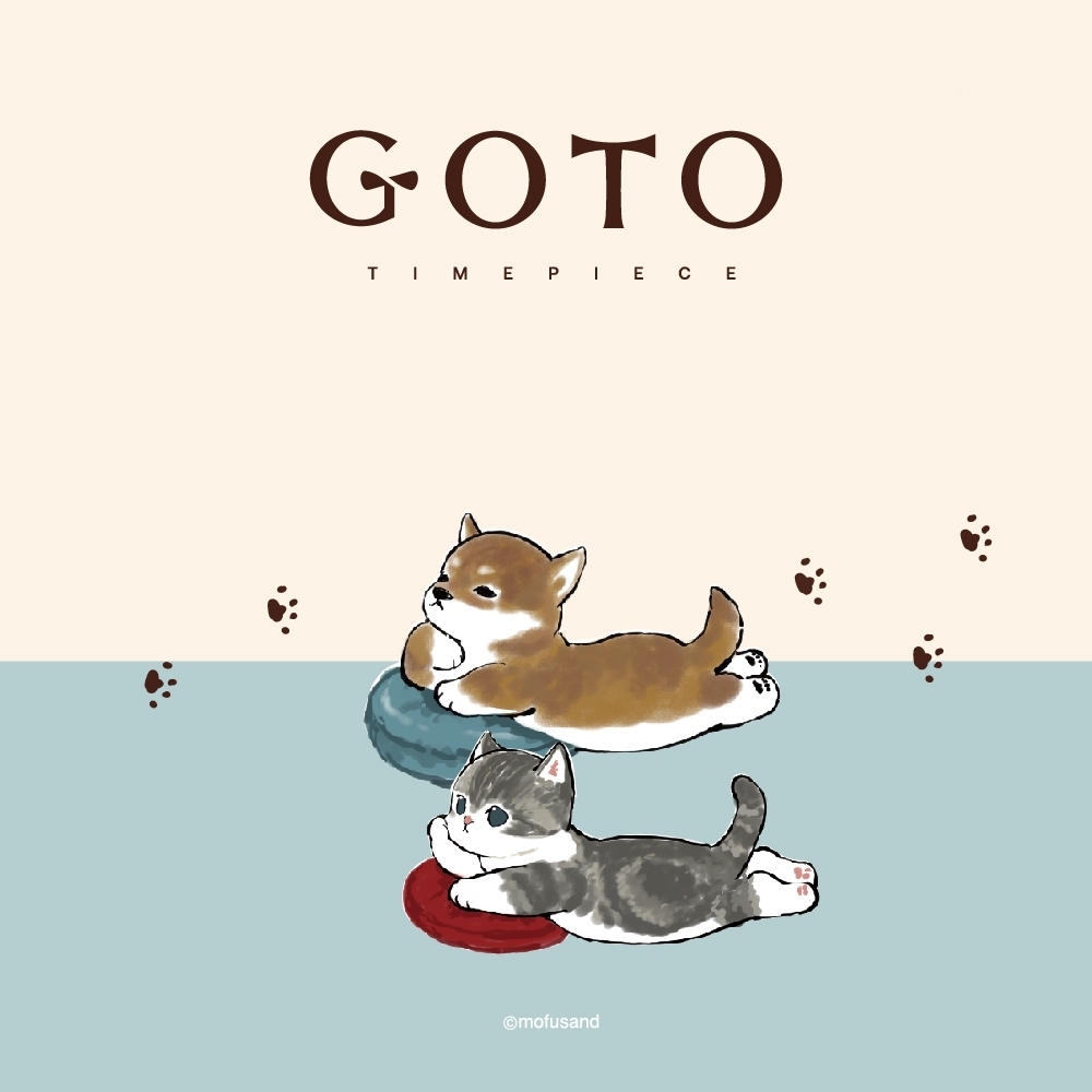 【GOTO】貓福珊迪聯名錶款-悠閒柴柴  GM3102L-44-1D1 36mm 現代鐘錶