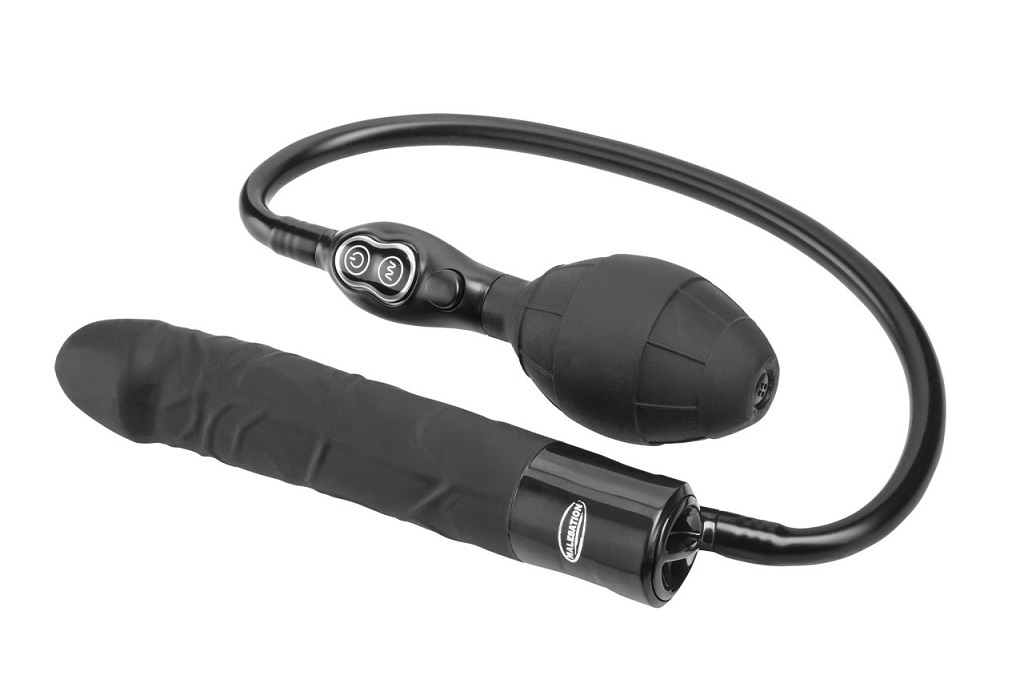 Malesation Magical Boy 可充氣震動假陽具 - 黑色