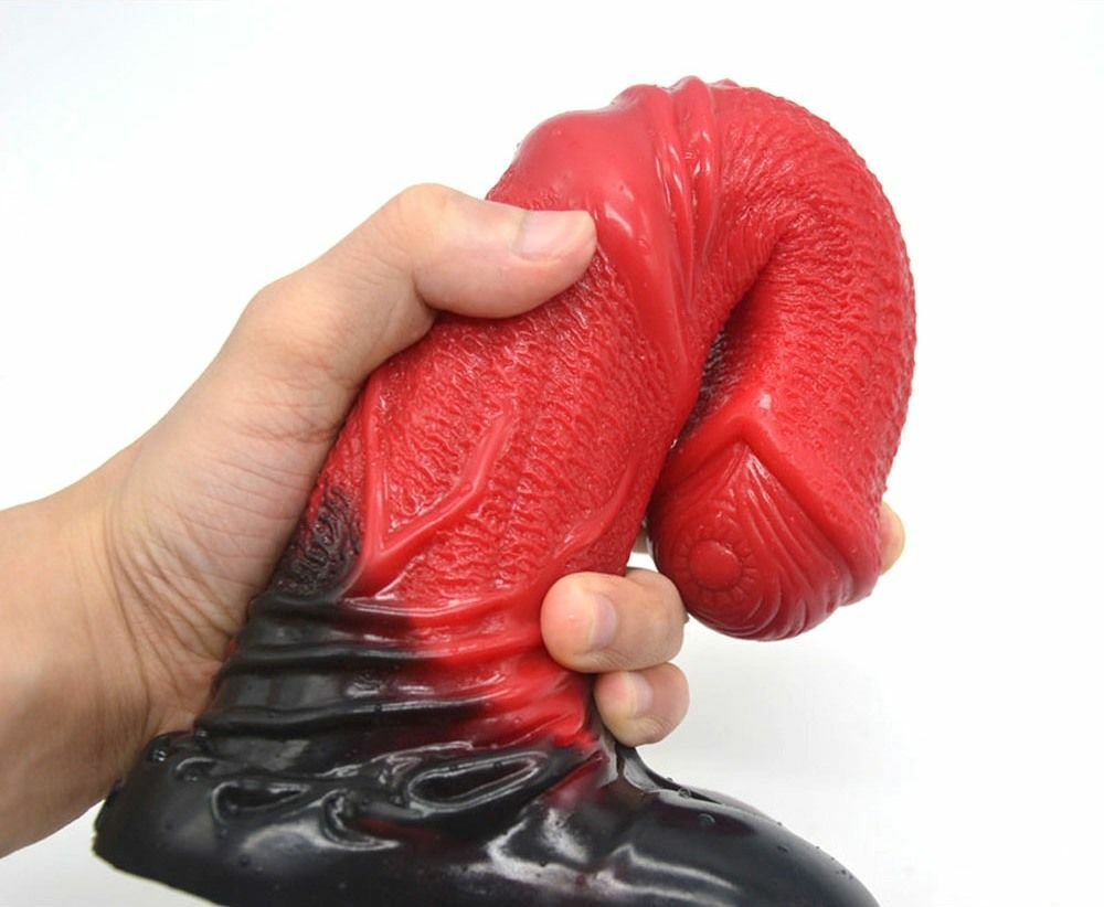 FAAK 仿馬假陽具 - 紅黑色