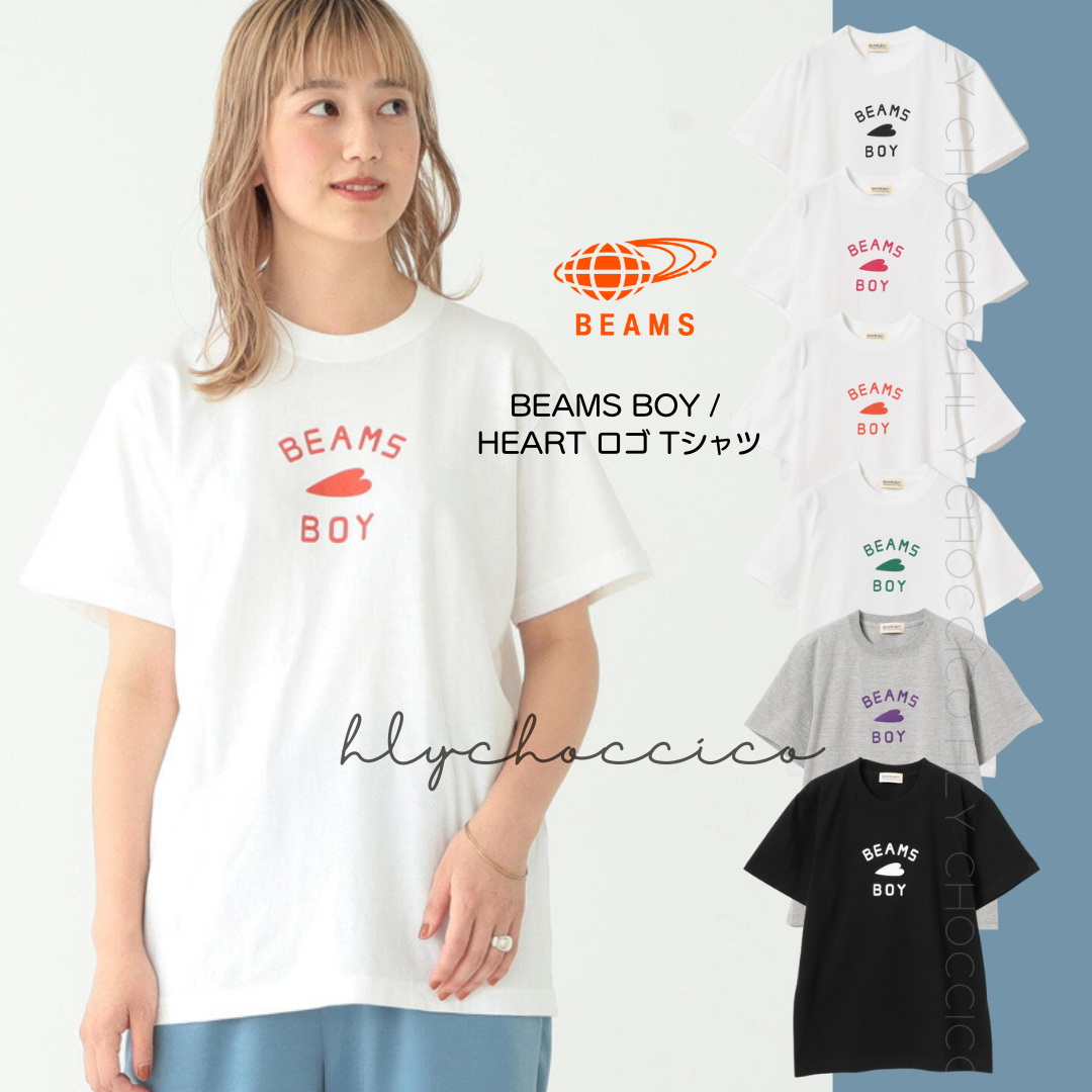 一口價$289/件】2023 BEAMS BOY HEART LOGO TEE | 6色入(平行進口)