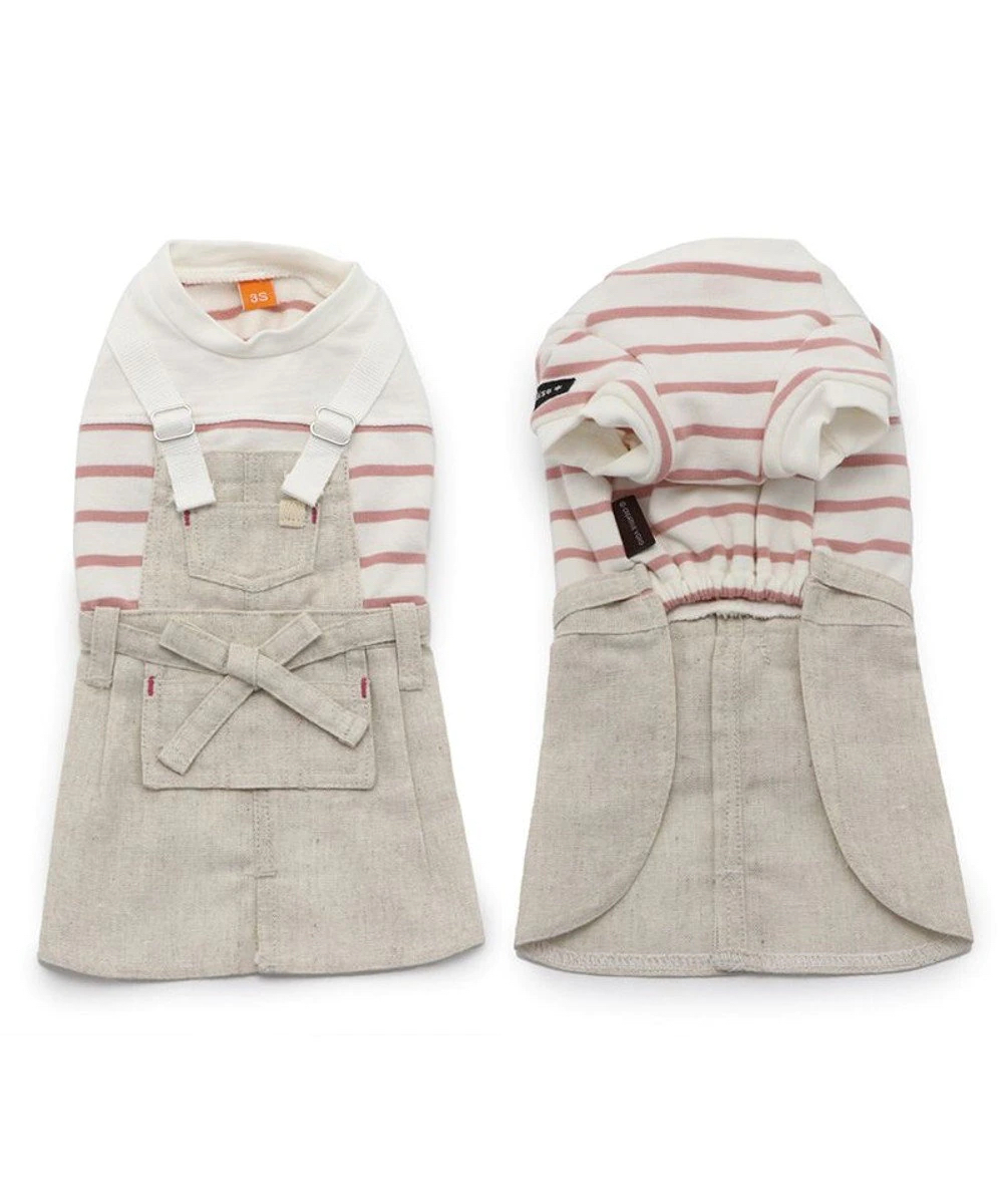 【Pet Paradise】Striped Denim Skirt <633-17122>