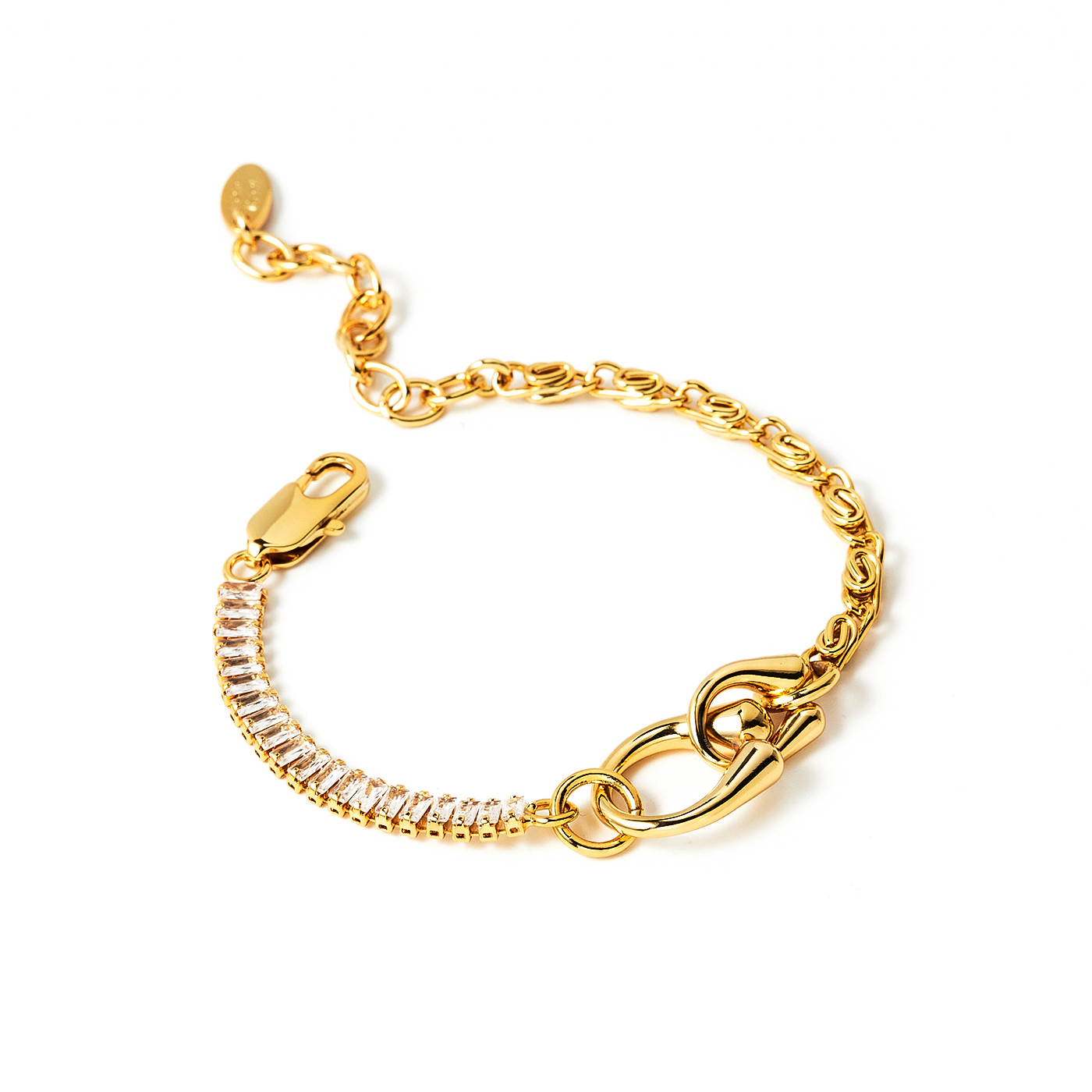 鍍18K真金,鑽,手鍊