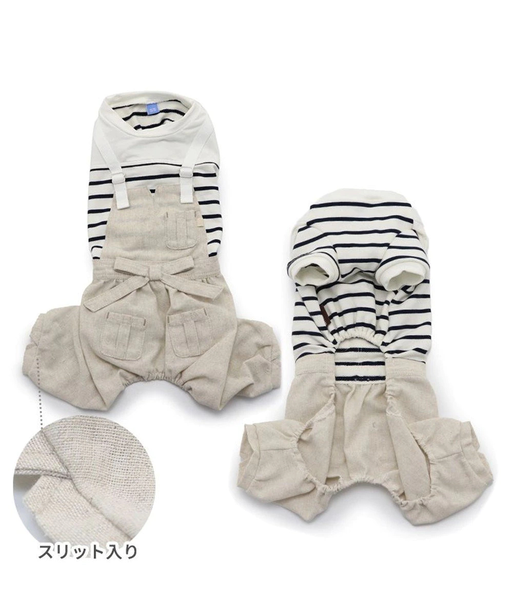 【Pet Paradise】Striped Denim Pants <633-17128>