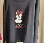 [S] KATE SPADE K9853 MINNIE MOUSE SWEATSHIRT,BLACK, K9853-001 (SKS519)