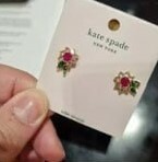 [S] KATE SPADE KB467 NEW BLOOM FLOWER STUD EARRINGS,MULTI, 196021255243 (SKS521)