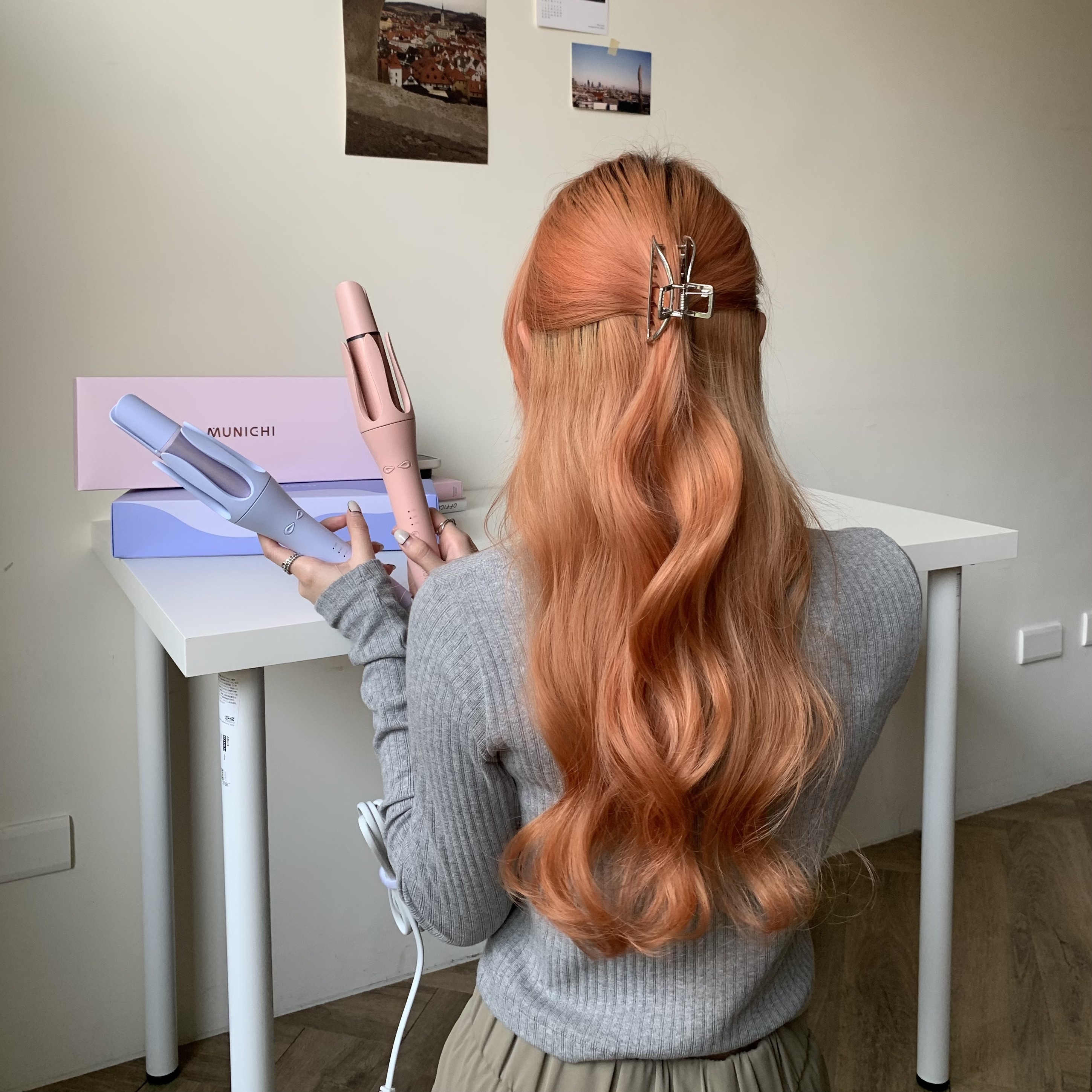 MUNICHI 水潤負離子溫控捲髮器 32mm (2colors)