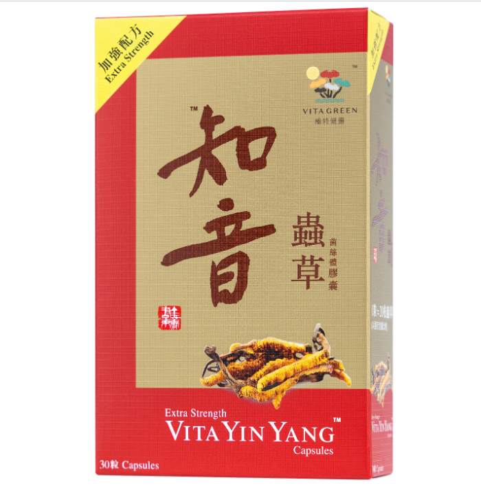 維特健靈 - 加強配方知音蟲草菌絲體膠囊 <增強免疫力改善鼻敏、口罩> - 60粒