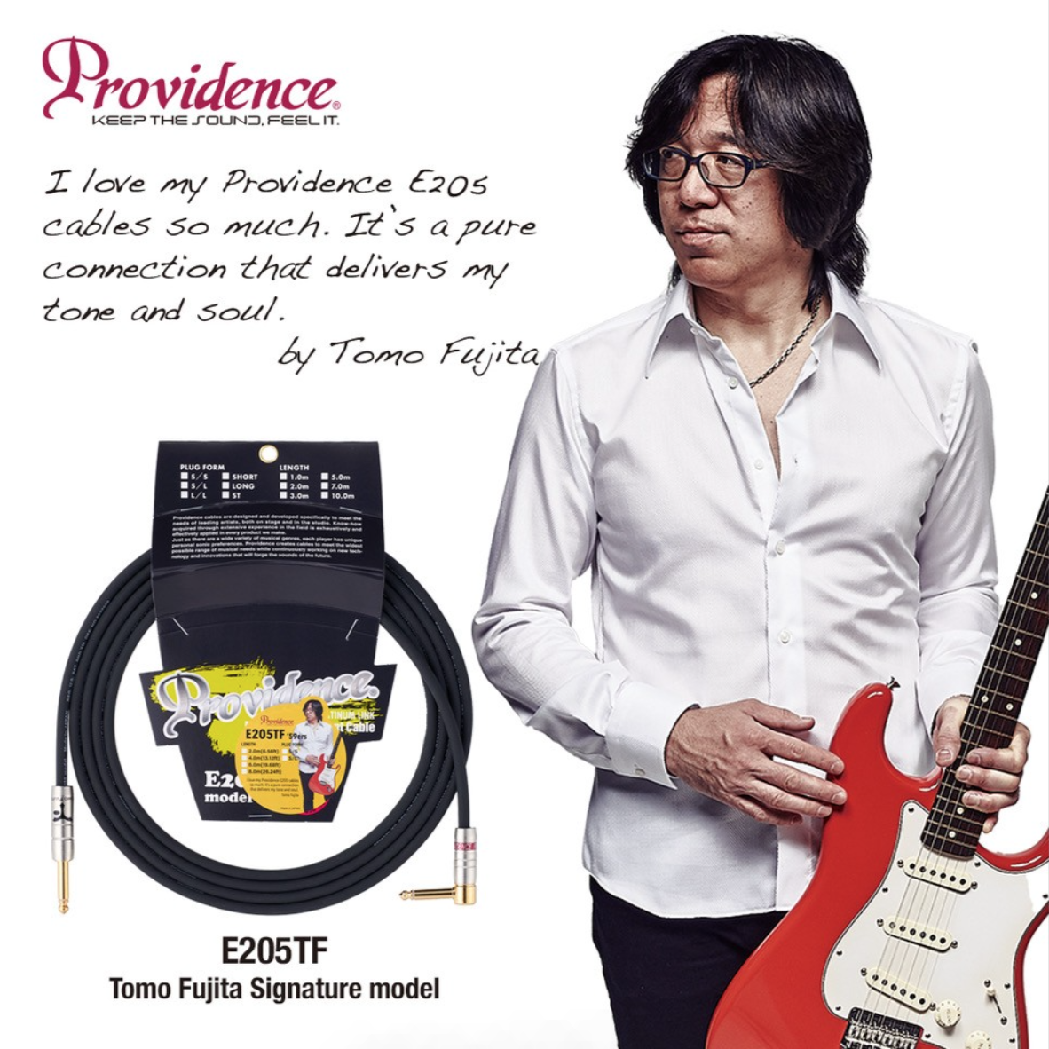 Providence PROVIDENCE E205TF｜TOMO FUJITA 簽名導線 — 三峽吉他 / Bass
